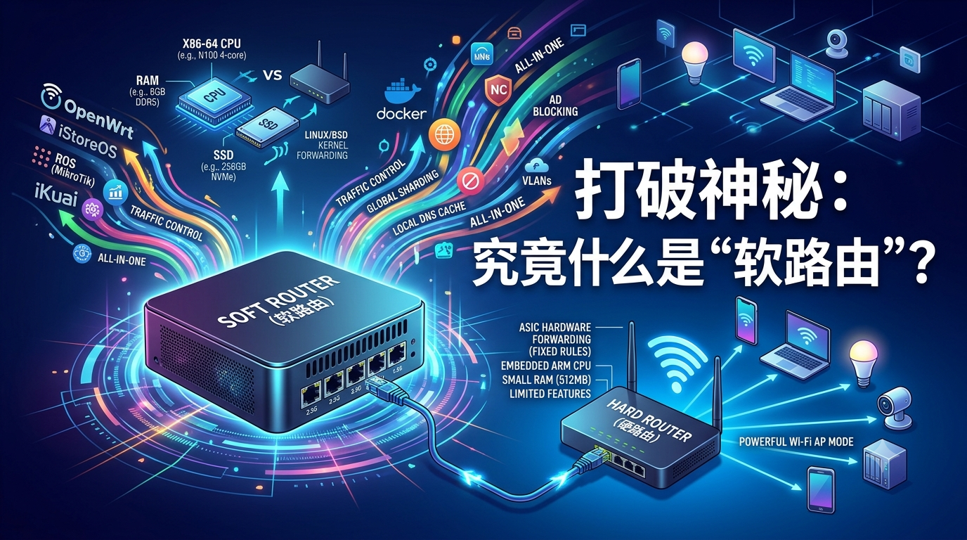 打破神秘：究竟什么是“软路由”？